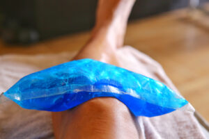 Ice Pack on Knee for Arthritis Joint Pain